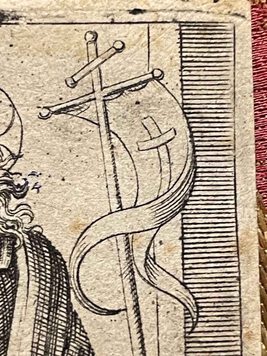 Marcantonio Raimondi, Salvator Mundi, incisione a bulino, collezione Böhm. XVI secolo-photo-7