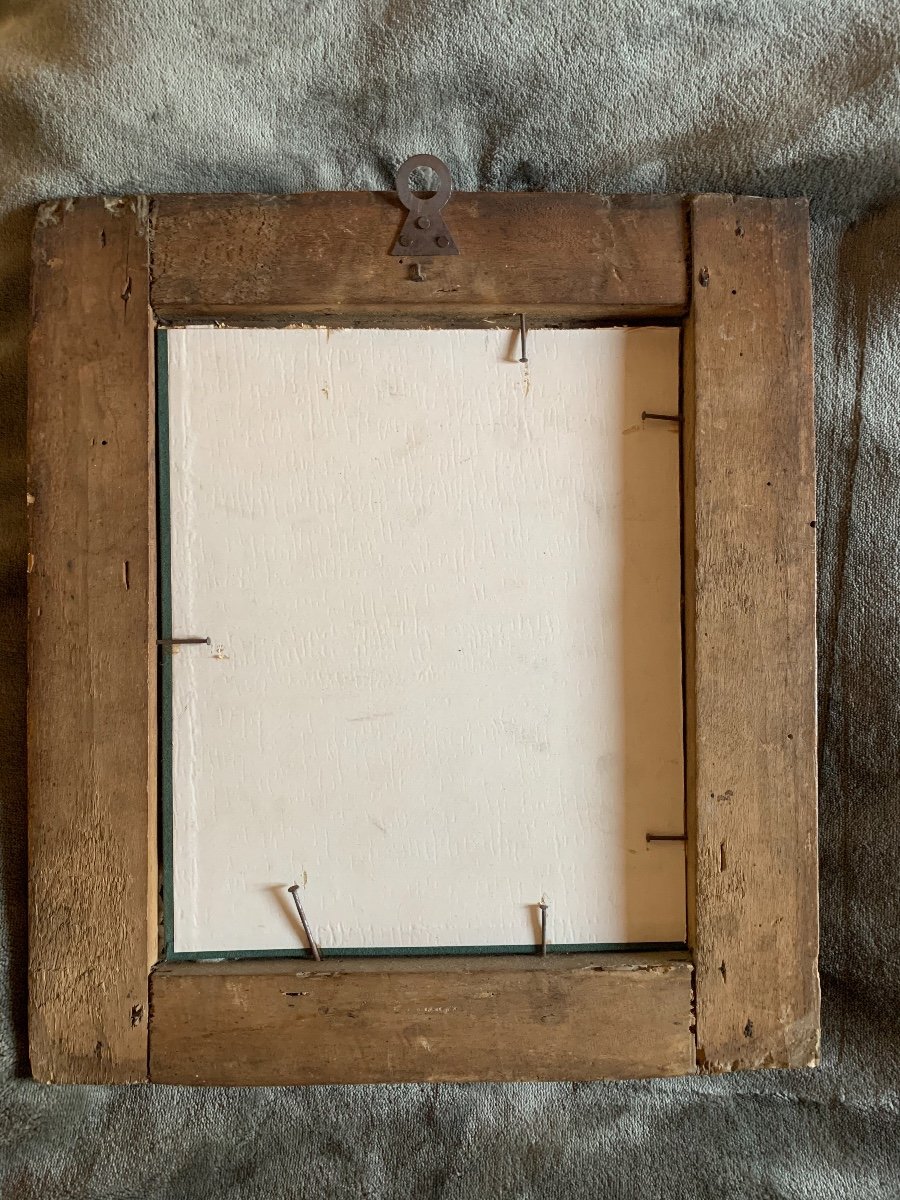 Peint Sur Le Verre.  Italie.  Début Du XVIIe Siècle-photo-1