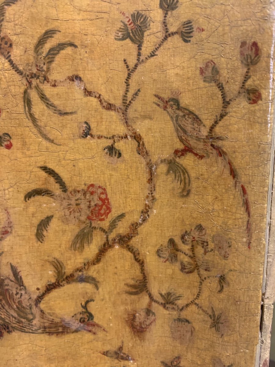 Angoliera in legno laccato e dipinto  a cineserie. XVIII secolo-photo-8
