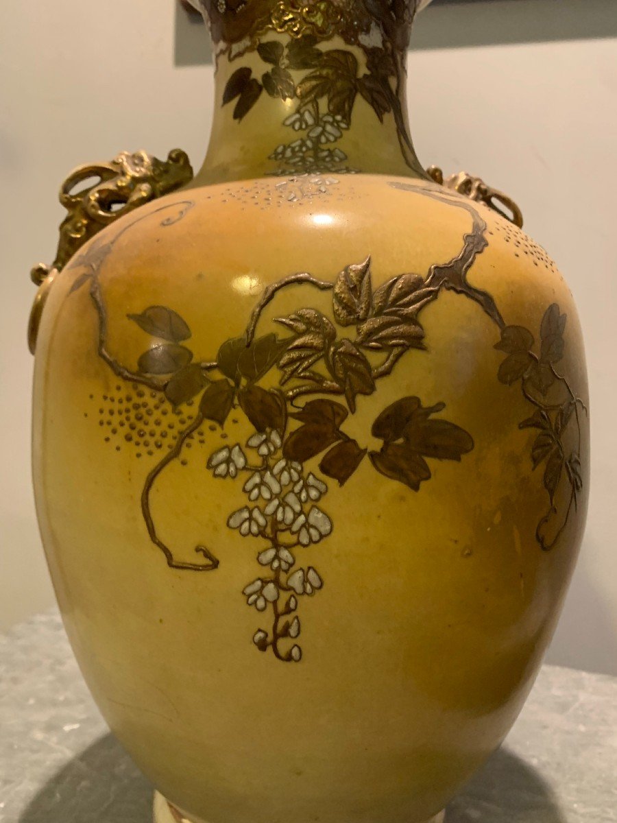 Grands Vases Japonais Avec Acteurs. Japon. ère Meiji. Fin 19e - Début 20e Siècle. -photo-4