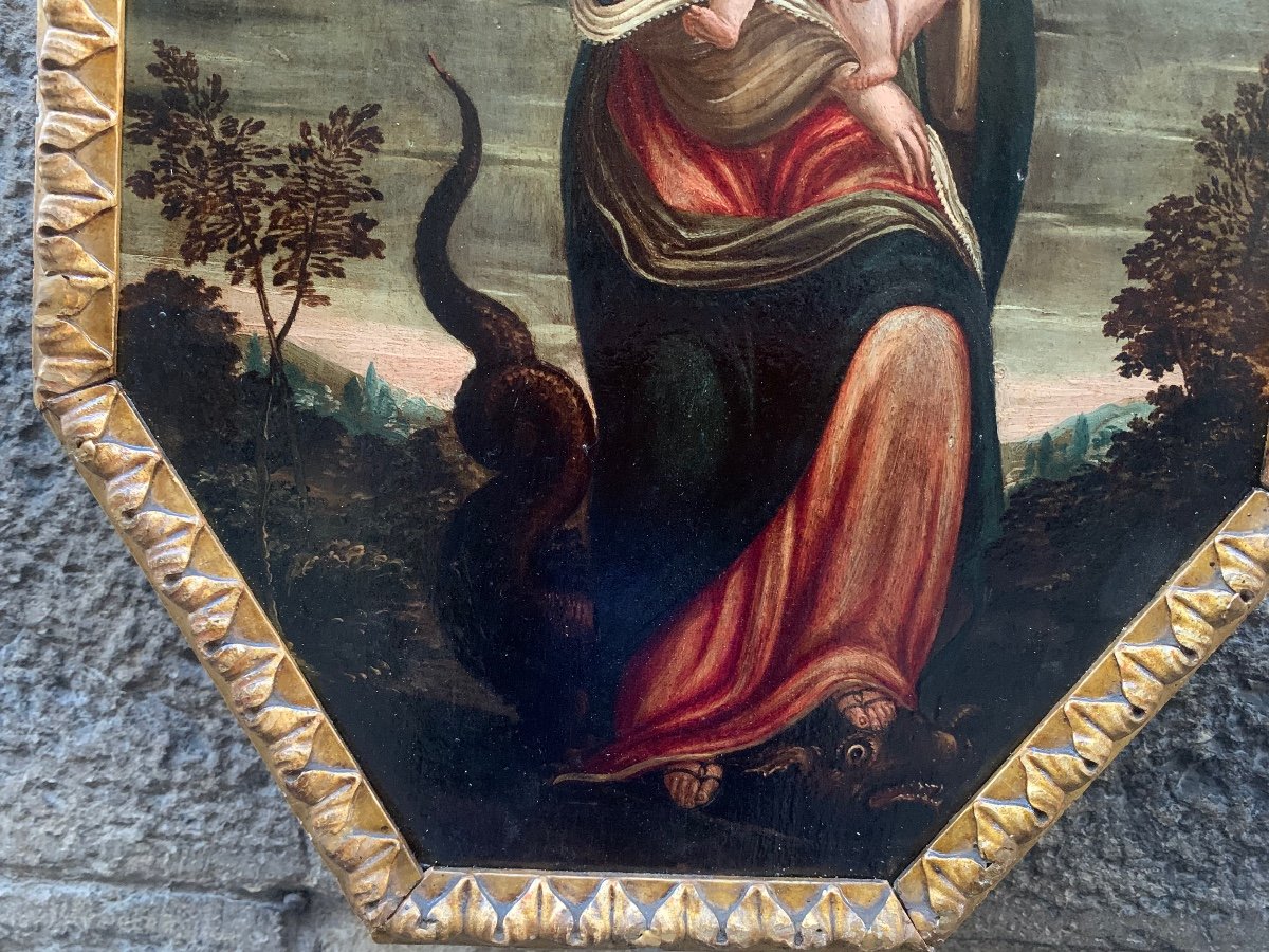 Madonna con il bambino ed il drago. Inizio XVII secolo-photo-2