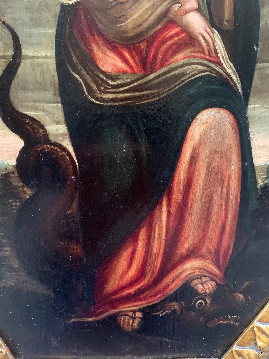 Madonna con il bambino ed il drago. Inizio XVII secolo-photo-4