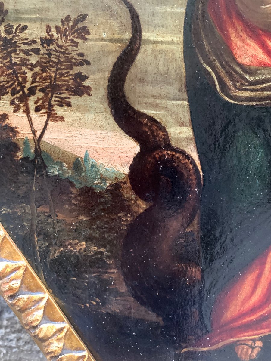 Madonna con il bambino ed il drago. Inizio XVII secolo-photo-3