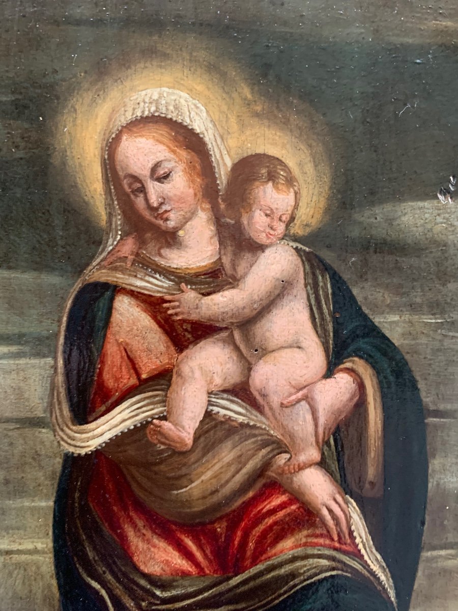 Madonna con il bambino ed il drago. Inizio XVII secolo-photo-7