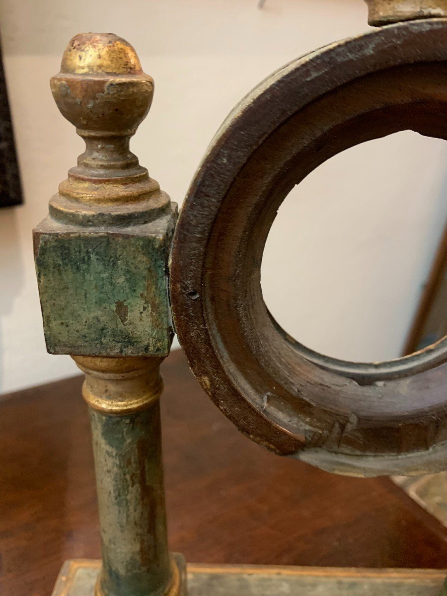 Cassa di un orologio in legno policromo. 1800 circa-photo-3