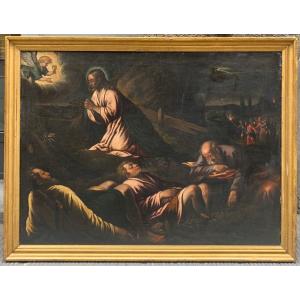 Attribuito a Francesco Bassano. Cristo nell'orto di Getsemani. Inizio XVII secolo.