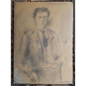 Ritratto di Compositore Gustav Mahler di Folco Chiti Battelli (Firenze, 1932-2011) 