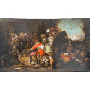 Briganti al bottino – Scena olandese, cerchia di Duyster, fine XVII – inizio XVIII secolo