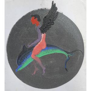 Marco Silombria – Eros sul delfino, dalla serie “Dionisiaca” 