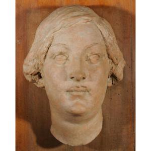 Giorgio Rossi (1894-1981) Volto di donna, terracotta, circa 1920-1930. Novecento toscano.