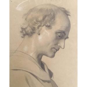 Bozzetto di studio per la testa di un santo – Enrico Reffo (Torino, 1831 – 1917) 