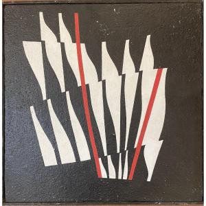 Astrazione ottica di Enrico Sirello, 1974 – Movimento italiano dell’Arte Programmata