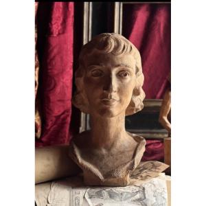 Giorgio Rossi (1892–1963) Ritratto femminile (moglie di Gianni Vagnetti), anni 1930 Terracotta 