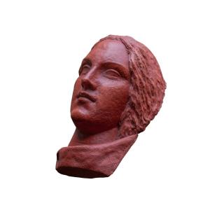 Giorgio Rossi Volto di donna, circa 1930–1940 Terracotta Altezza: 32 cm Firmata