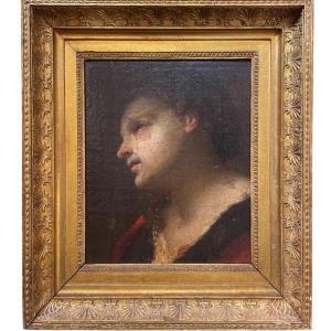 Figura femminile con lacrime di sangue – Scuola dell’Italia settentrionale, 1650-1680 circa