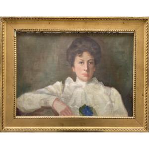 Ritratto della moglie dell’esploratore artico svedese Palander, 1901  