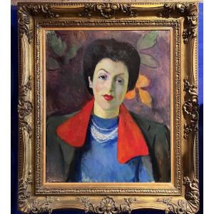 E. Gordigiani, Ritratto di Lina Bietoletti, Firenze 1949, olio su tela