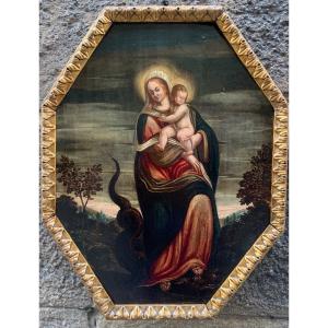 Madonna con il bambino ed il drago. Inizio XVII secolo