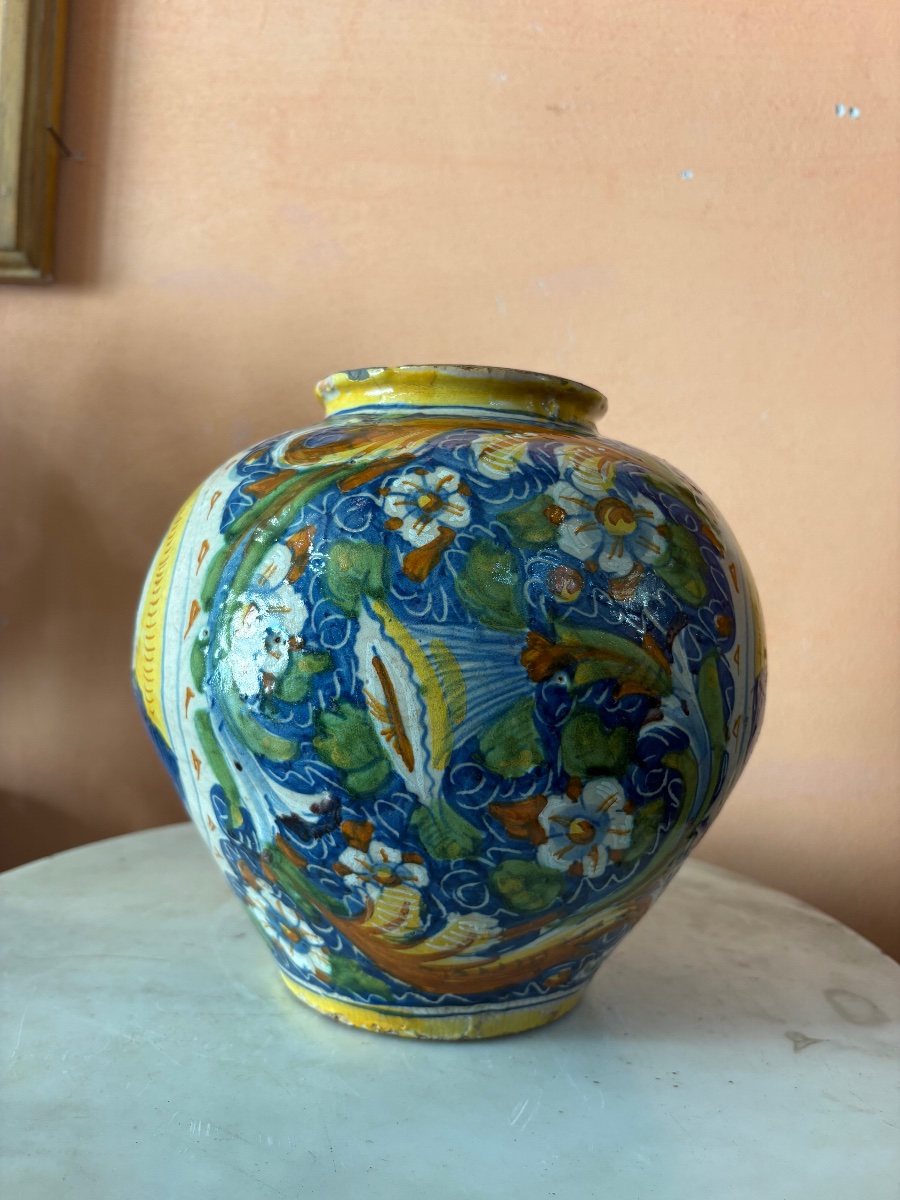 Vaso in Maiolica policroma  -photo-3