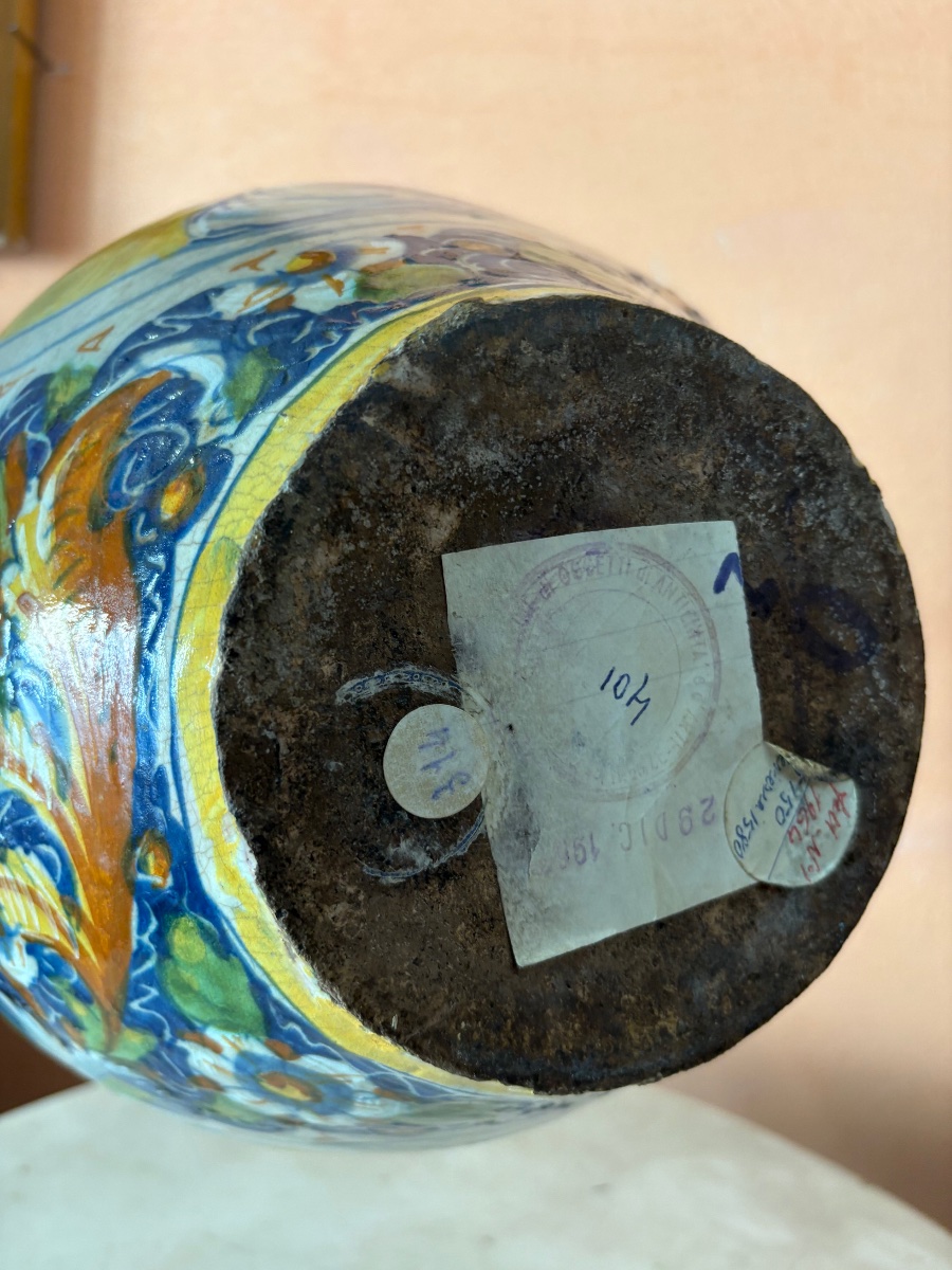 Vaso in Maiolica policroma  -photo-1