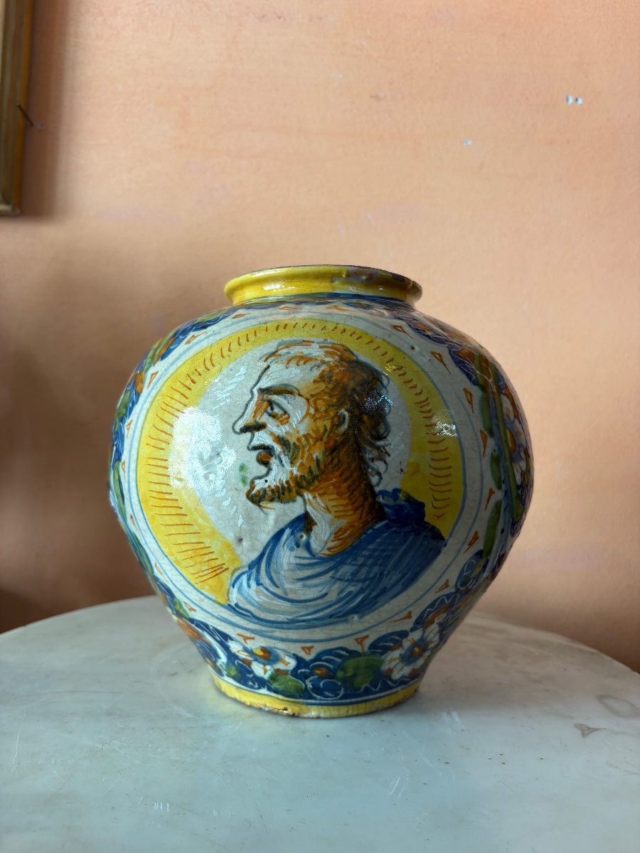 Vaso in Maiolica policroma  