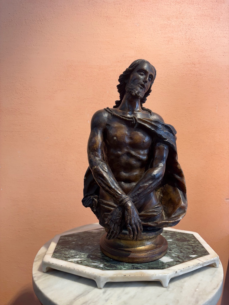 Cristo in Alabastro patinato 