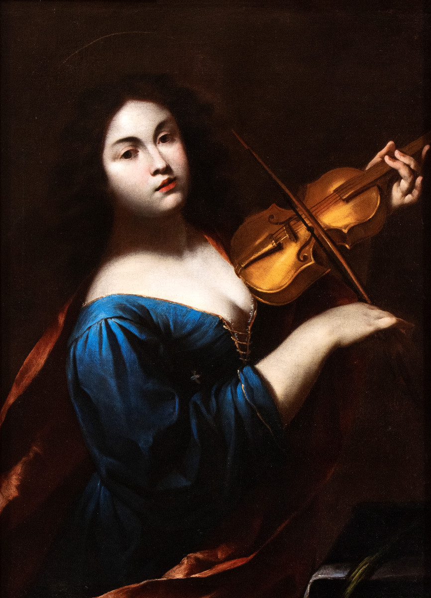 Andrea Vaccaro  (Napoli, 1604 - Napoli, 1670) Santa Cecilia