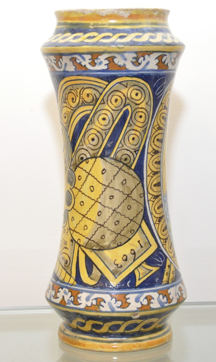 Albarello in maiolica di Palermo, Lazzaro 1603-photo-2