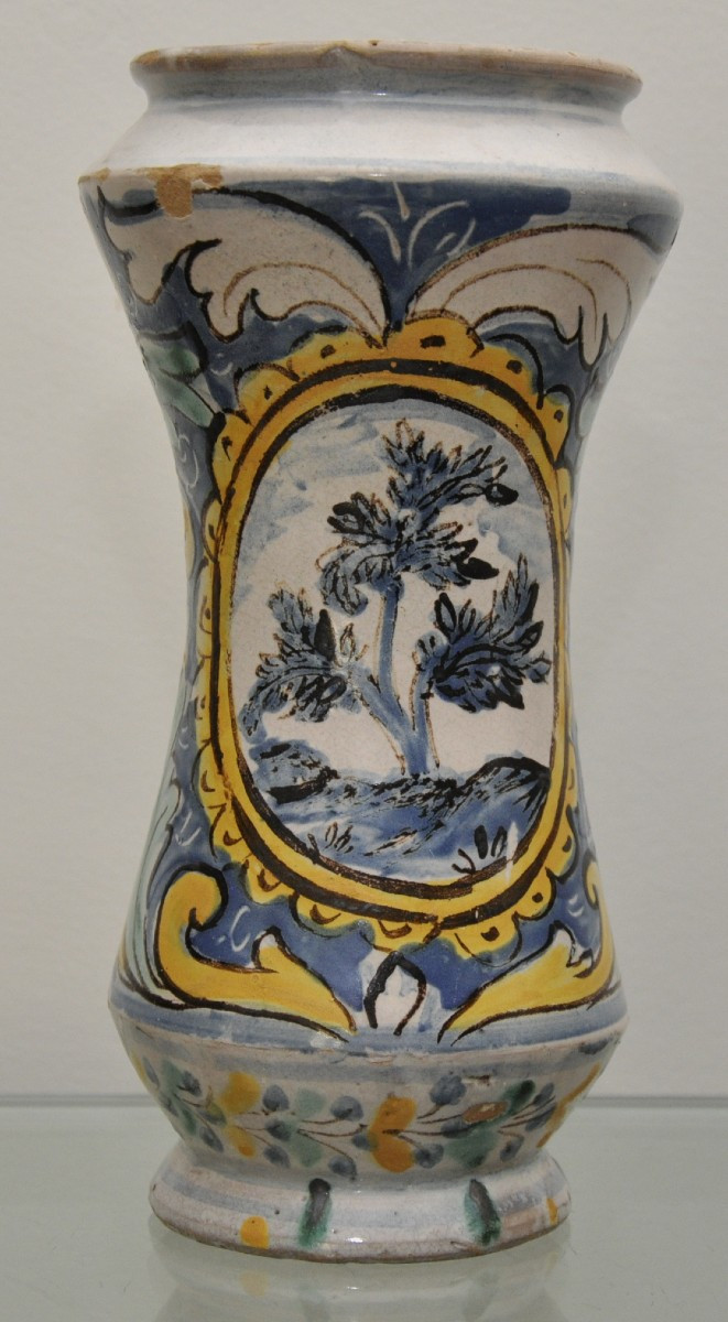Albarello in maiolica di Caltagirone