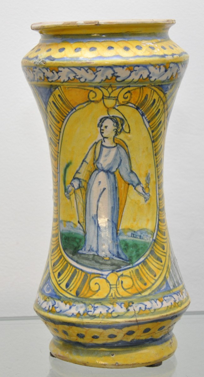 Albarello in maiolica di Palermo