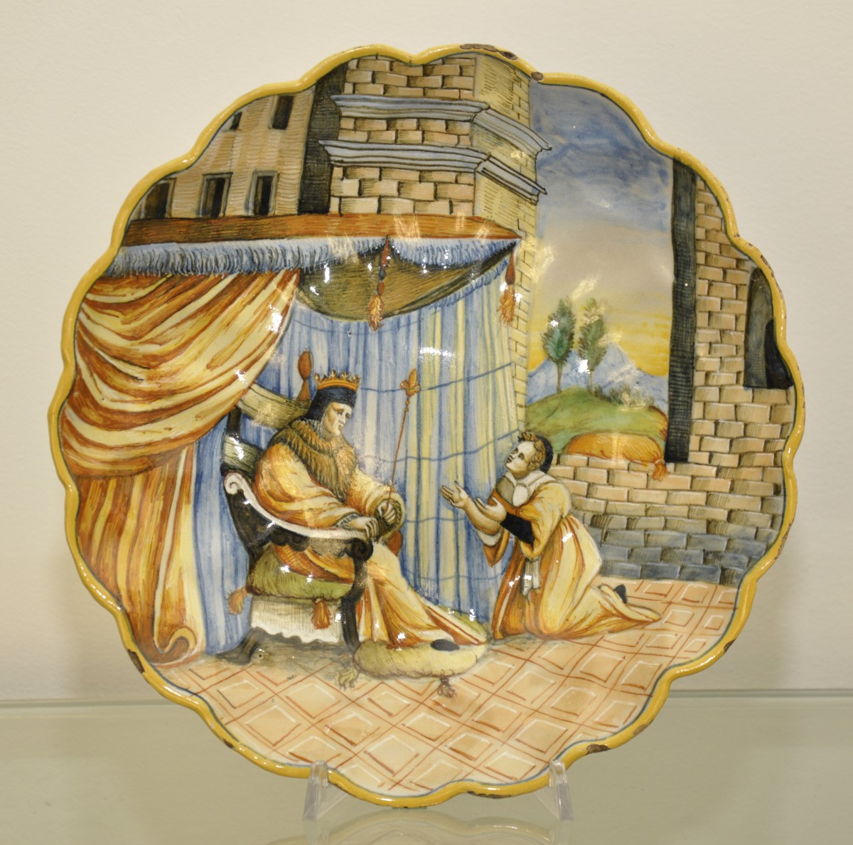 Crespina in maiolica di Casteldurante