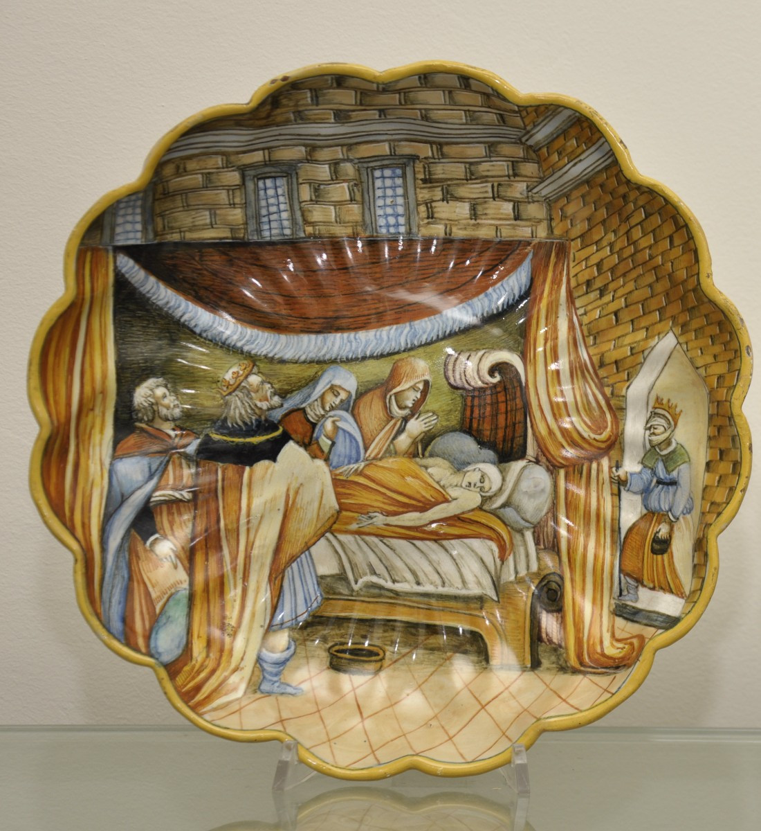 Crespina in maiolica di Casteldurante