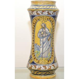 Albarello in maiolica di Palermo, Lazzaro 1603