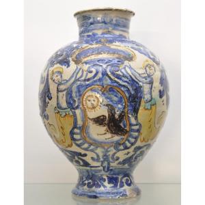 Vaso in maiolica di Trapani