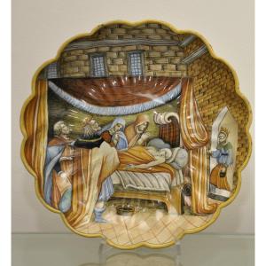 Crespina in maiolica di Casteldurante