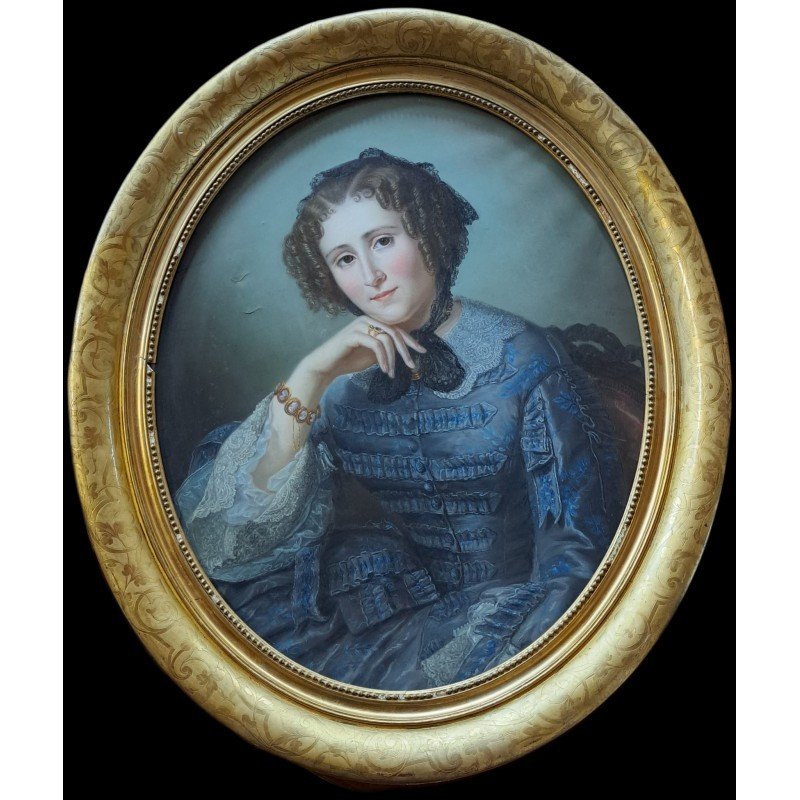 RITRATTO DI DAMA DELLA META' DEL XIX SECOLO-photo-8