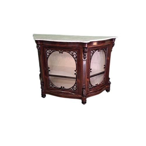 CREDENZA ETANGER A VETRINA SICILIANA EPOCA CARLO X-photo-2