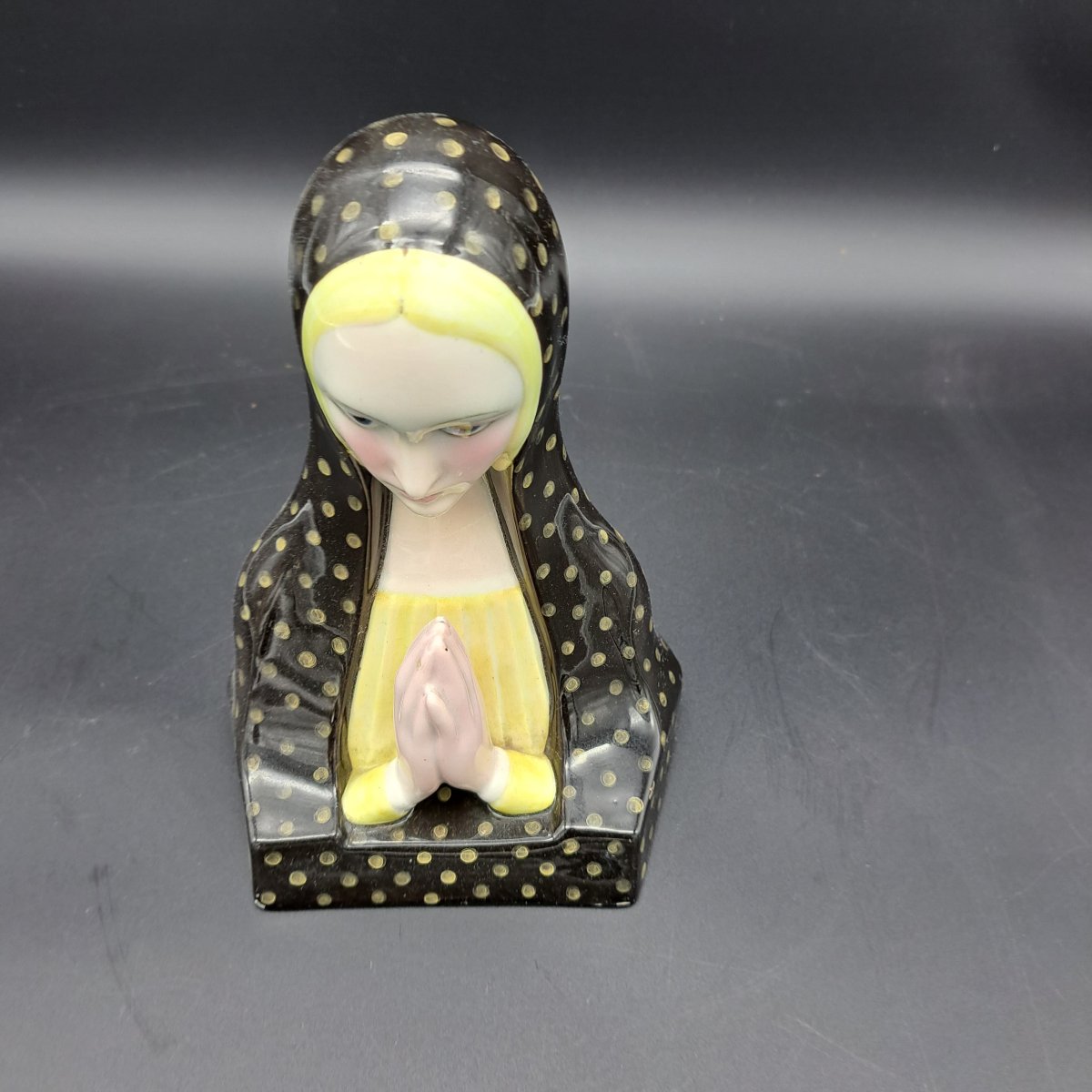 MADONNA IN CERAMICA FIRMATA LENCI-photo-3