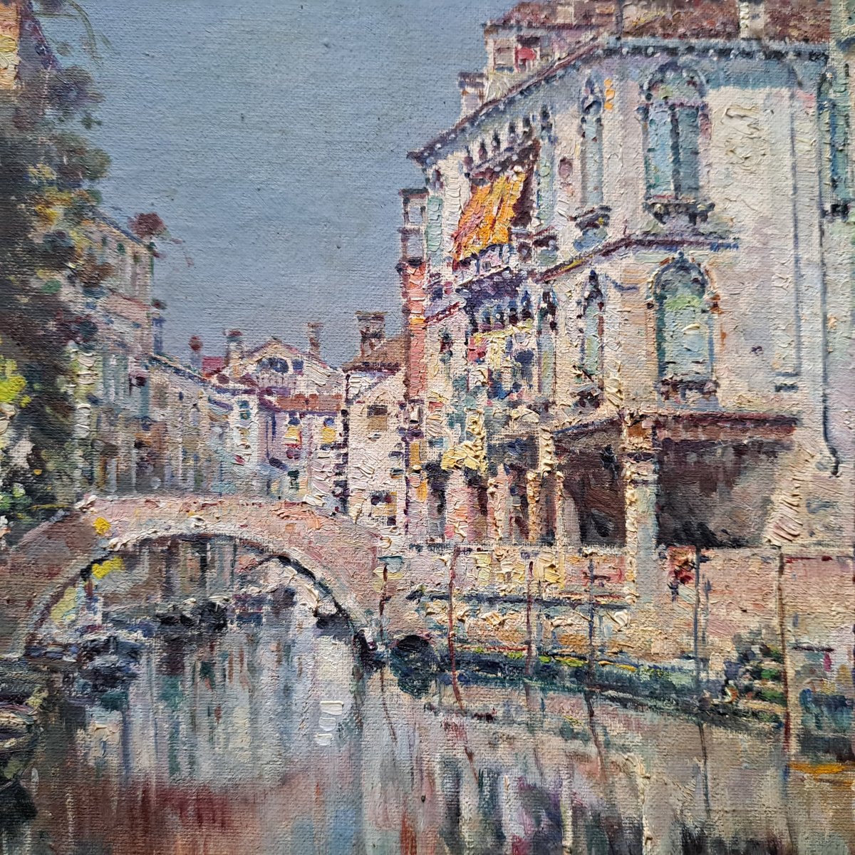 ANTICO DIPINTO DI ANTONIO MARIA DE REYNA MANESCAU ( 1859 - 1937 )-photo-6