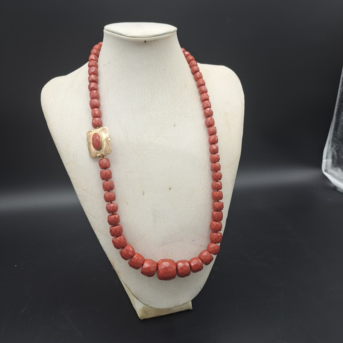 ANTICA COLLANA IN CORALLO DI TRAPANI EPOCA FINE XIX SECOLO