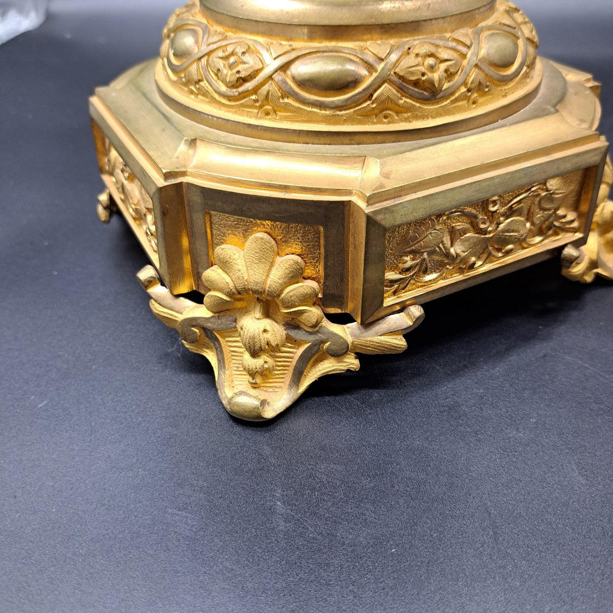 COPPIA DI CANDELABRI IN BRONZO DORATO E PORCELLANA DI SEVRES FRANCIA XIX SECOLO-photo-6