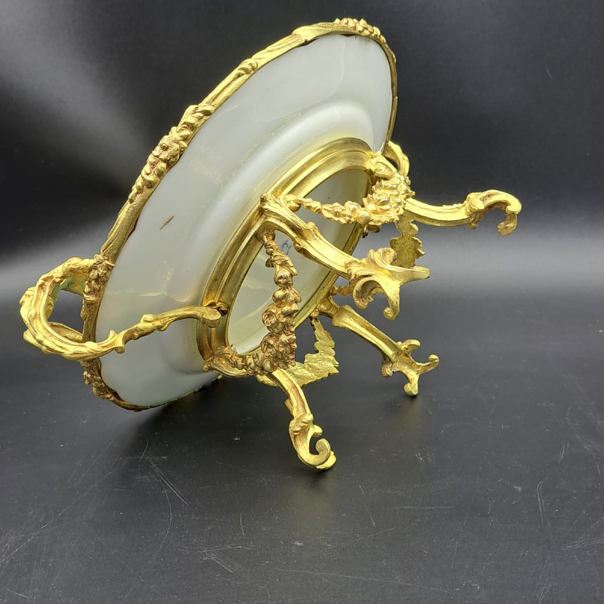 CENTROTAVOLA IN PORCELLANA DI SEVRES E BRONZO DORATO XIX SECOLO NAPOLEONE III-photo-5