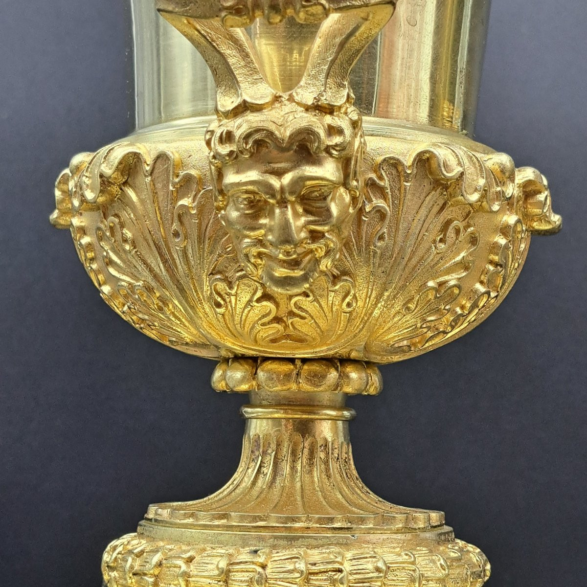 COPPIA DI VASI MEDICEI IN BRONZO DORATO DEL XIX SECOLO-photo-5
