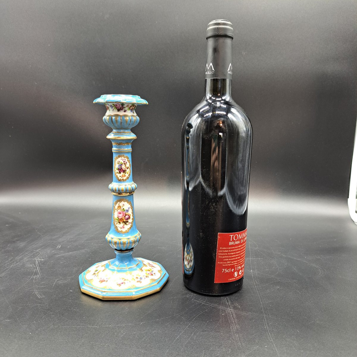 CANDELABRO IN PORCELLANA DI SEVRES DELLA SECONDA META' DEL XIX SECOLO-photo-1