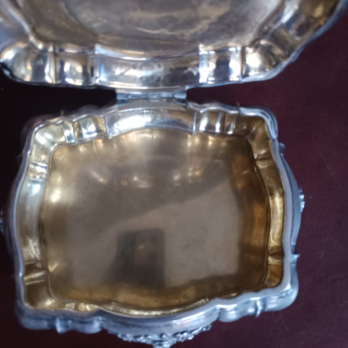 ANTICA SCATOLA PORTAGIOIE IN ARGENTO 800 DELLA PRIMA META' DEL XX SECOLO PERIODO DEL FASCIO-photo-1