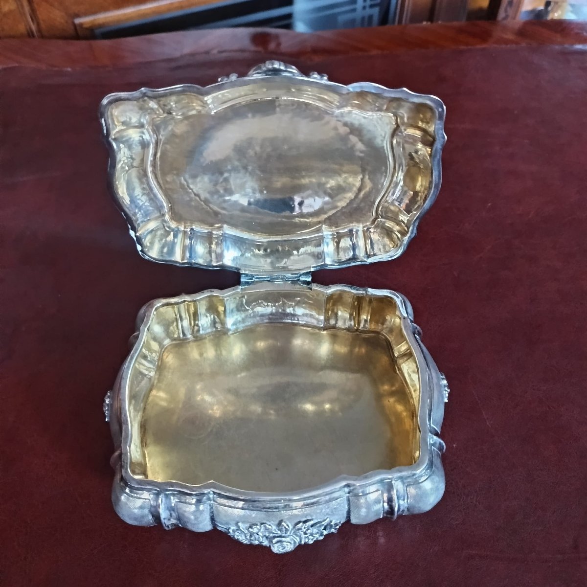 ANTICA SCATOLA PORTAGIOIE IN ARGENTO 800 DELLA PRIMA META' DEL XX SECOLO PERIODO DEL FASCIO-photo-7