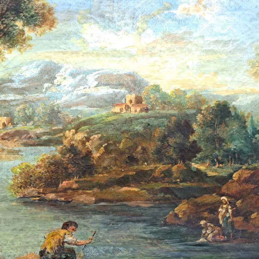 DIPINTO OLIO SU TELA DI JEAN ANTONY VERNET 1716-1775-photo-4