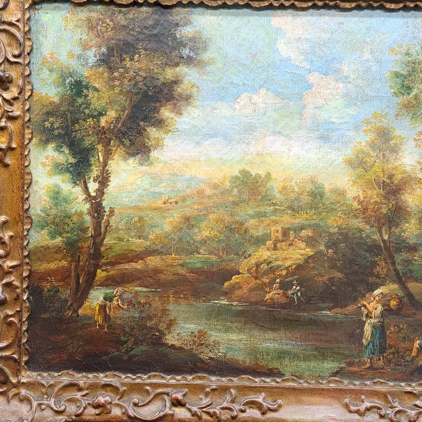 DIPINTO OLIO SU TELA DI JEAN ANTONY VERNET 1716-1775-photo-3