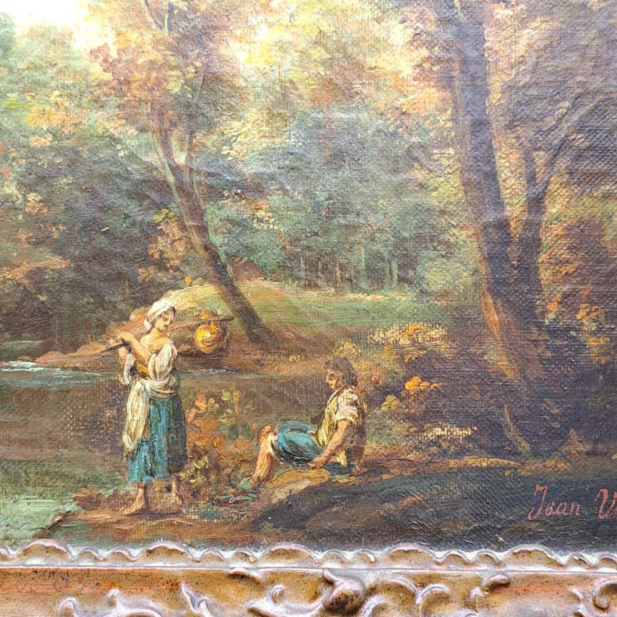 DIPINTO OLIO SU TELA DI JEAN ANTONY VERNET 1716-1775-photo-4