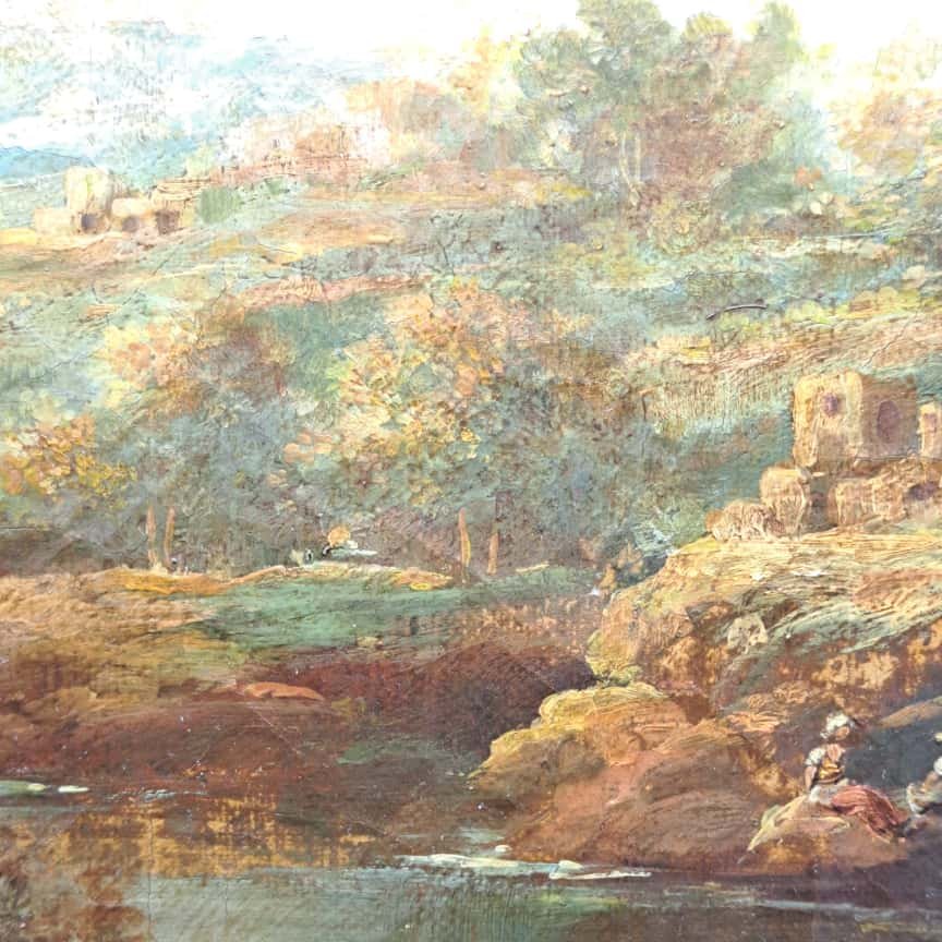 DIPINTO OLIO SU TELA DI JEAN ANTONY VERNET 1716-1775-photo-7